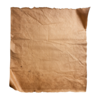 ai généré vieux usé papier feuille agrafe art png