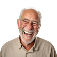 AI generated Old man portrait clip art png