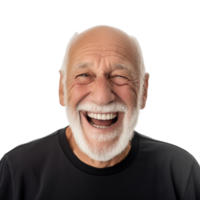 AI generated Old man portrait clip art png