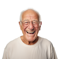 AI generated Old man portrait clip art png