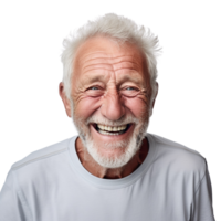 AI generated Old man portrait clip art png