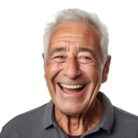 AI generated Old man portrait clip art png