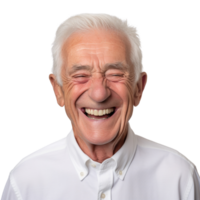 AI generated Old man portrait clip art png