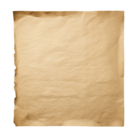 AI generated Old worn paper sheet clip art png