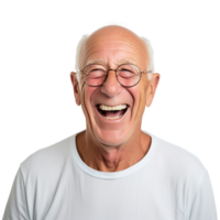 AI generated Old man portrait clip art png