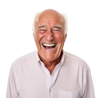 AI generated Old man portrait clip art png