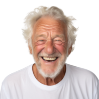AI generated Old man portrait clip art png