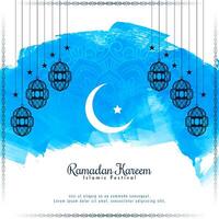 Ramadán kareem hermosa islámico festival cultural antecedentes diseño vector