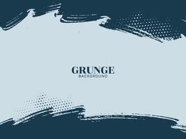 Vintage blue grunge texture stain background design vector