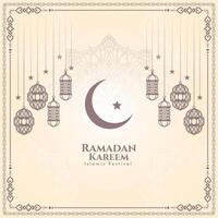 Ramadán kareem tradicional musulmán festival islámico antecedentes diseño vector