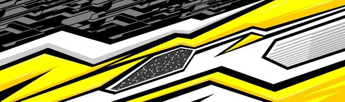 Abstract Car decal design vector. Graphic abstract stripe racing background. vector