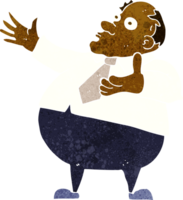 cartoon exasperated middle aged man png