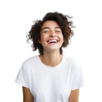 AI generated Happy woman clip art png