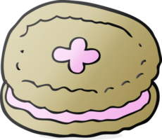 hand drawn cartoon biscuit png