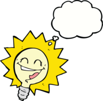 Light bulb with Thought Bubble png