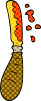 cartoon doodle jam spreading knife png