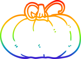 rainbow gradient line drawing of a cartoon winter squash png