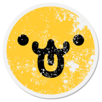 simple happy pet face circle png