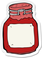 sticker of a cartoon jam preserve png