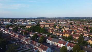 High Angle Time Lapse Footage of Farley Hills Area of Luton City, England UK video