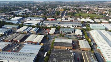 High Angle Time Lapse Footage of Farley Hills Area of Luton City, England UK video