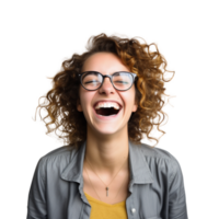 AI generated Happy woman clip art png