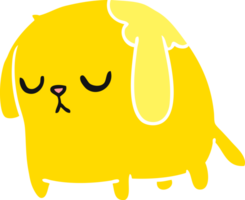 mano dibujado dibujos animados de linda triste kawaii perro png