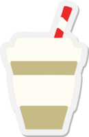 takeout coffee cup sticker png