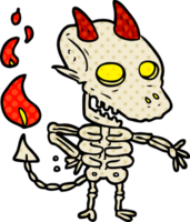 cartone animato spaventoso scheletro demone png