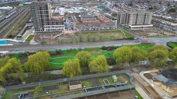 High Angle Dagenham East London. The Capital London City of England Great Britain. March 2nd, 2024 video