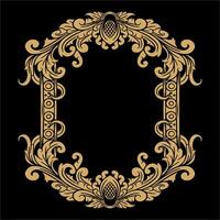 Vector classic vintage ornament frame