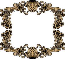 Vector frame ornament vintage calssic element decoration