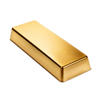 AI generated Gold bar clip art png