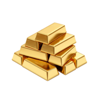 AI generated Gold bar clip art png