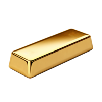 ai gegenereerd goud bar klem kunst png