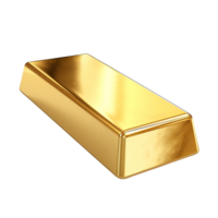 AI generated Gold bar clip art png