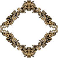 Vector frame ornament vintage calssic element decoration