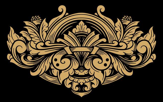 Vector classic vintage ornament frame