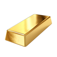 ai gegenereerd goud bar klem kunst png