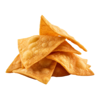 ai gerado frito tortilla nacho salgadinhos grampo arte png