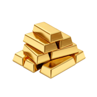 AI generated Gold bar clip art png