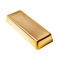 ai gegenereerd goud bar klem kunst png