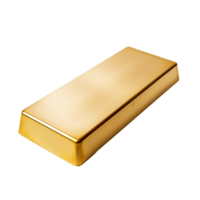 ai gegenereerd goud bar klem kunst png