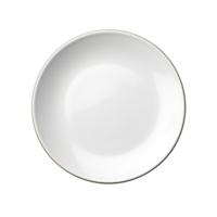 ai généré vide céramique rond assiette agrafe art png