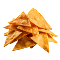 ai generiert gebraten Tortilla Nacho Chips Clip Kunst png