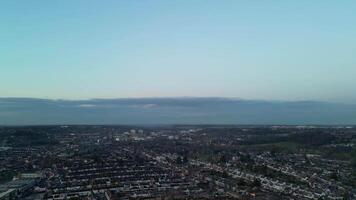 Aerial View of Luton City of England During Sunset. video