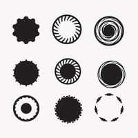 Free vector round shapes style design