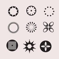Free vector round shapes style design