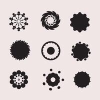 Free vector round shapes style design