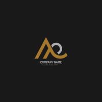 Free vector AP monogram logo template